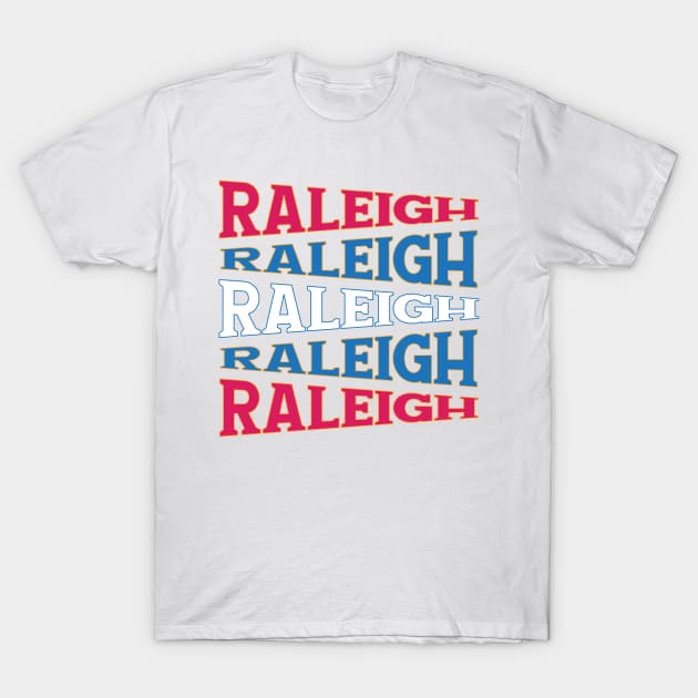 TEXT ART USA RALEIGH T-Shirt by LAVA-ROMA-NOVA